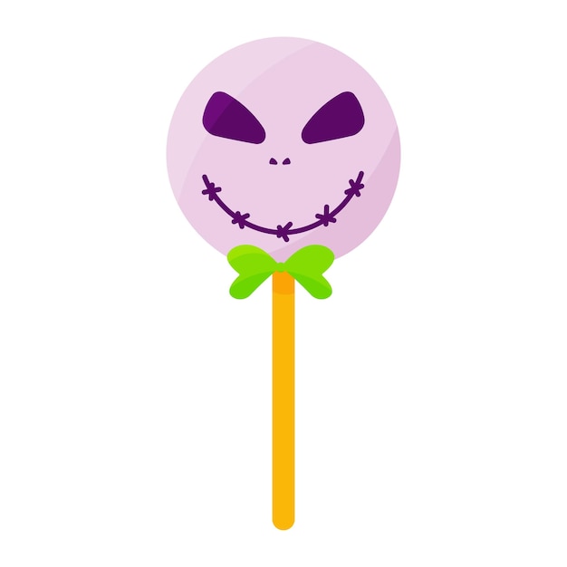 cakepops chupacaps zoete halloween emoticon eng pictogram vectorillustratie