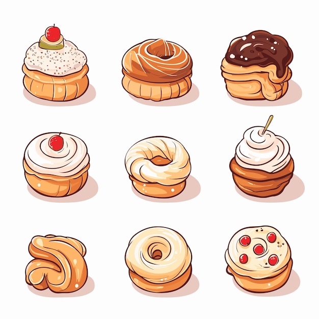 cakes and donuts