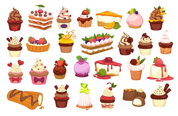 Cakes and pastry confectionery sweets and desserts