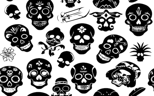 Vector calavera culture exploring the symbolism of mexican skulls