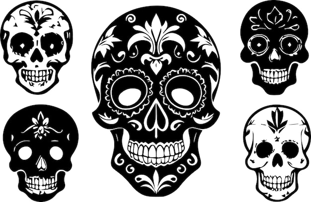 Vector calavera culture exploring the symbolism of mexican skulls