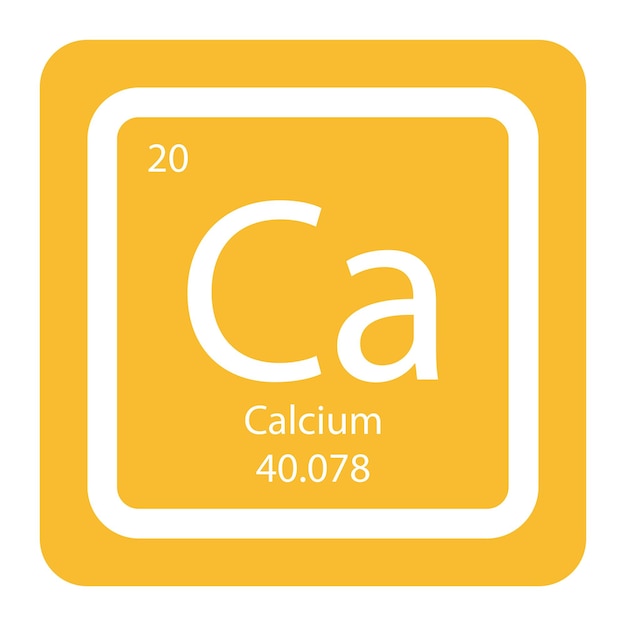 Calcium icon vector