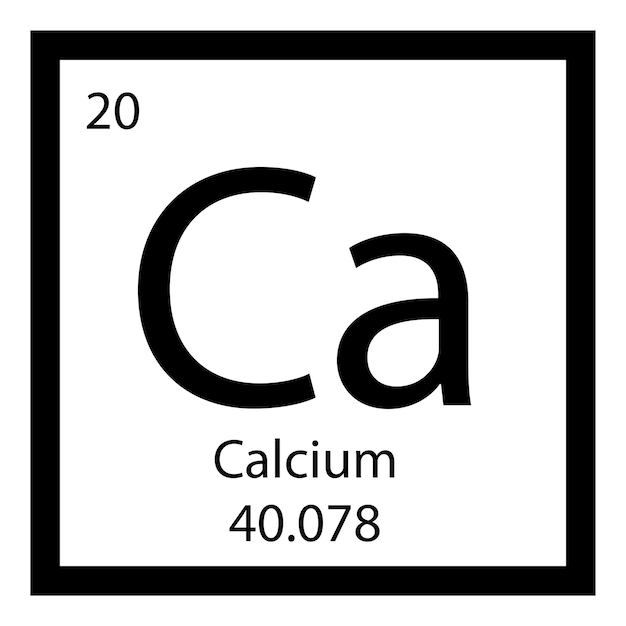 Calcium icoon vector