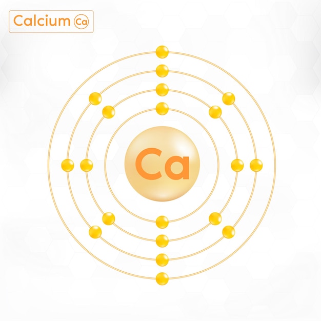 Calcium mineraal goud. glanzende capsule met druppelpil mineraal- en vitaminecomplex. voedingssupplement bot, medisch of gezondheidszorgconcept.