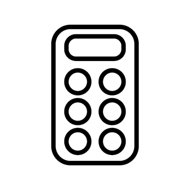 Calculating Connections A Vector Design of a Modern Calculator icon template