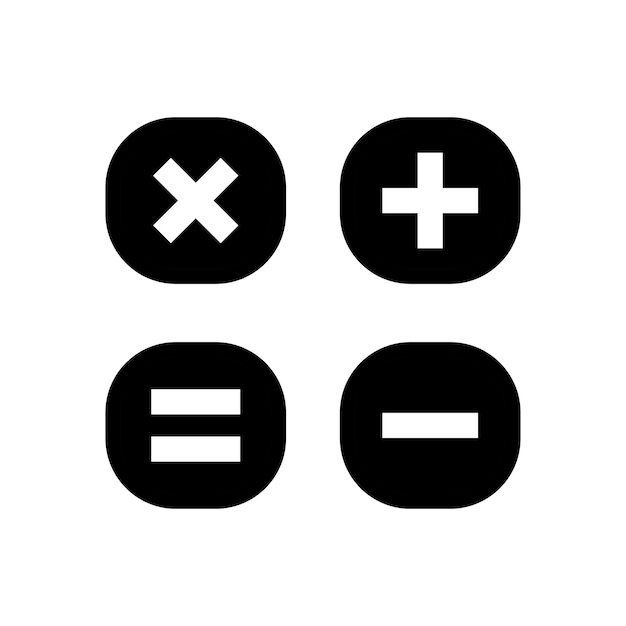 Calculating Connections A Vector Design of a Modern Calculator icon template