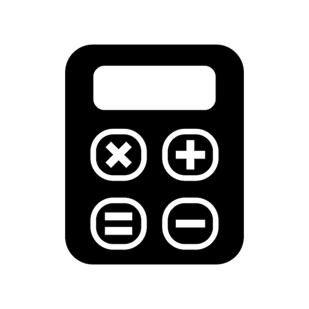 Calculating Connections A Vector Design of a Modern Calculator icon template