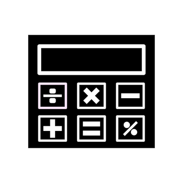 Vector calculating connections a vector design of a modern calculator icon template