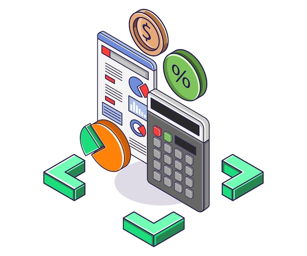 Calculation of investment business data analysis