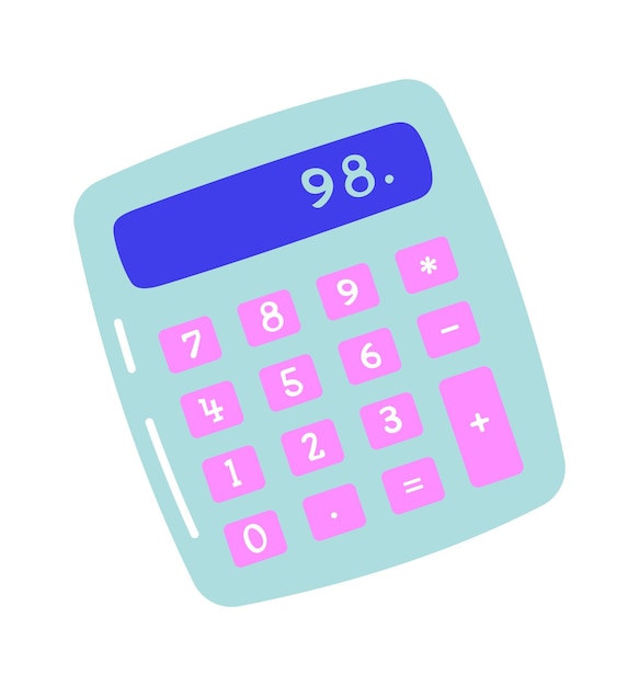 Calculator icon Back to School Vector illustration