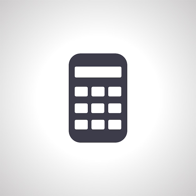 Vector calculator icon calculator simple icon