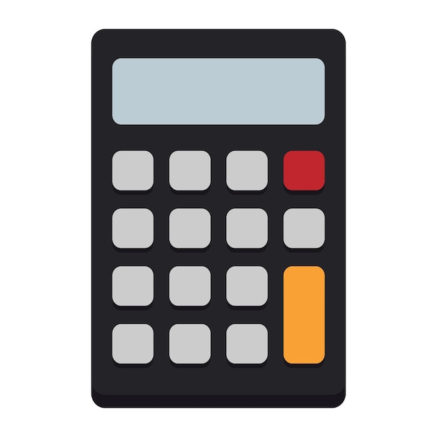 Calculator icon isolated on white background