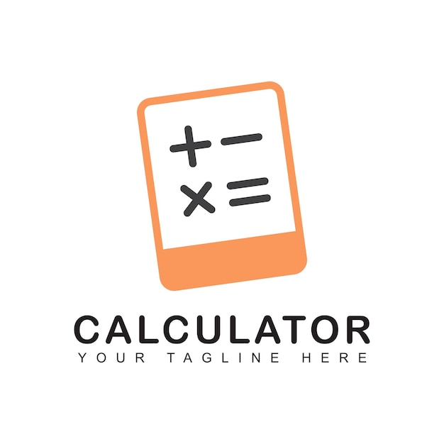 Calculator icon logo design template