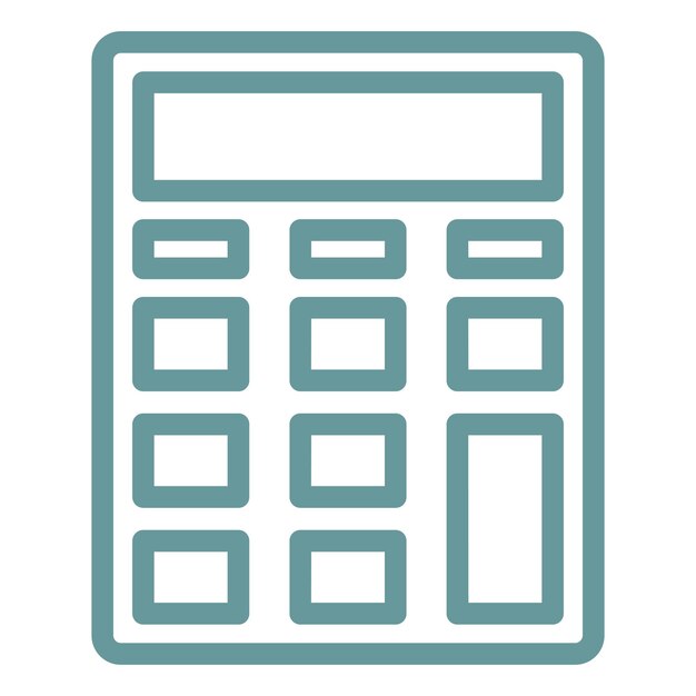 Vector calculator icon style