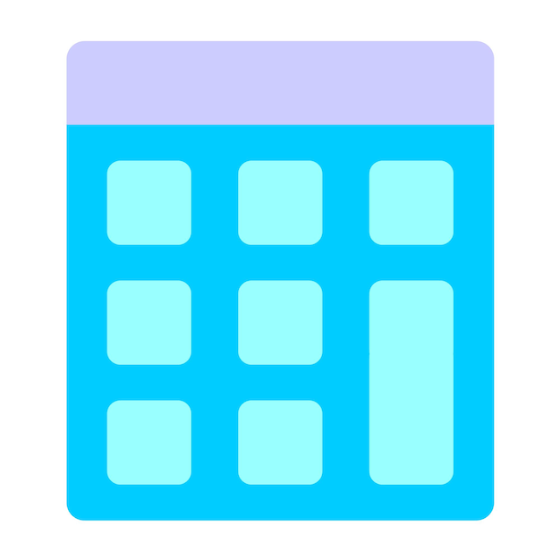 Vector calculator icon style