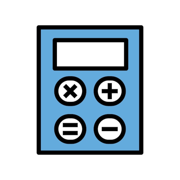 계산기 아이콘 벡터 일러스트 레이 션 디자인 서식 파일 플랫 스타일