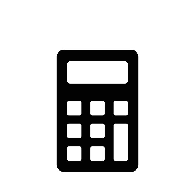 Calculator icon vector logo design template