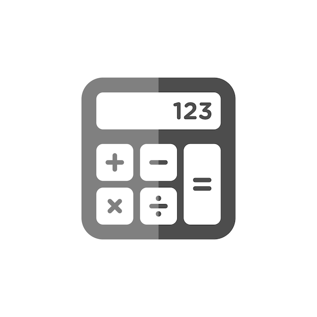 Calculator Icon Vector Logo Template