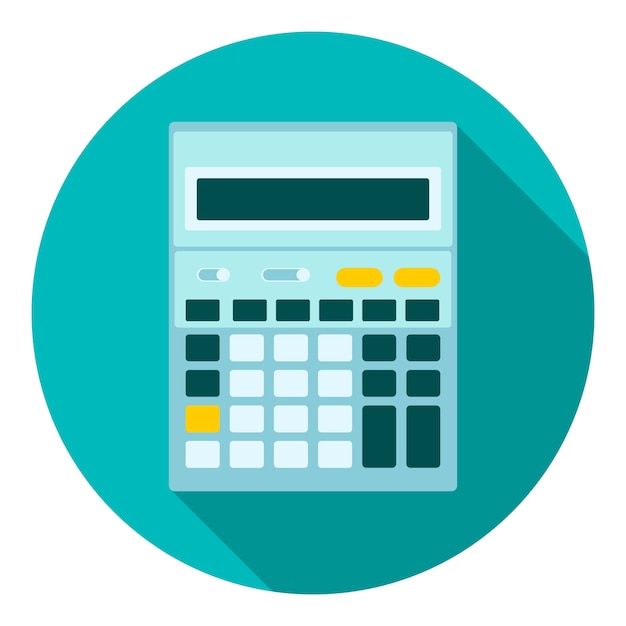 Vettore calcolatrice matematica accountant web icon