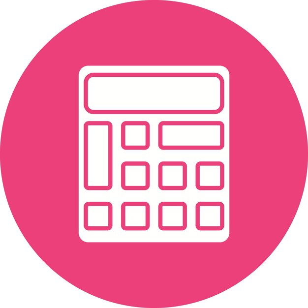 Calculator vector icon Can be used for Learning iconset