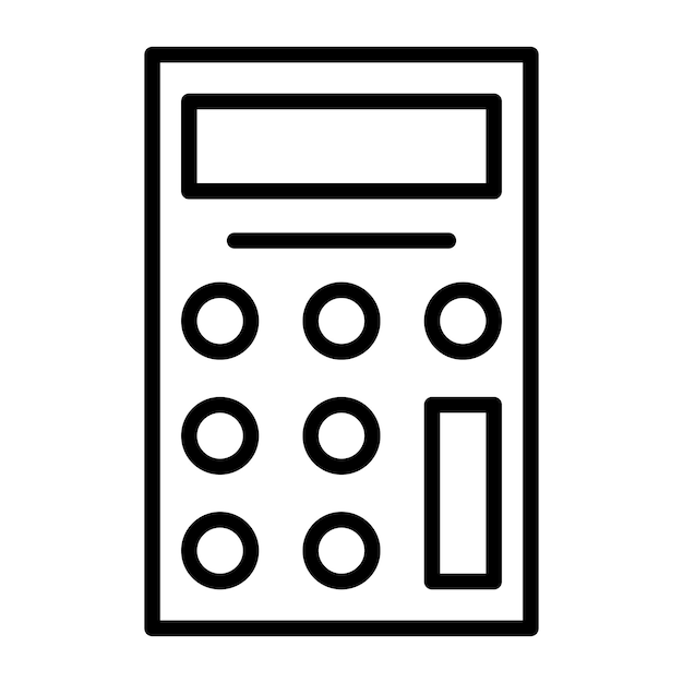 Calculator Vector Illustration Style