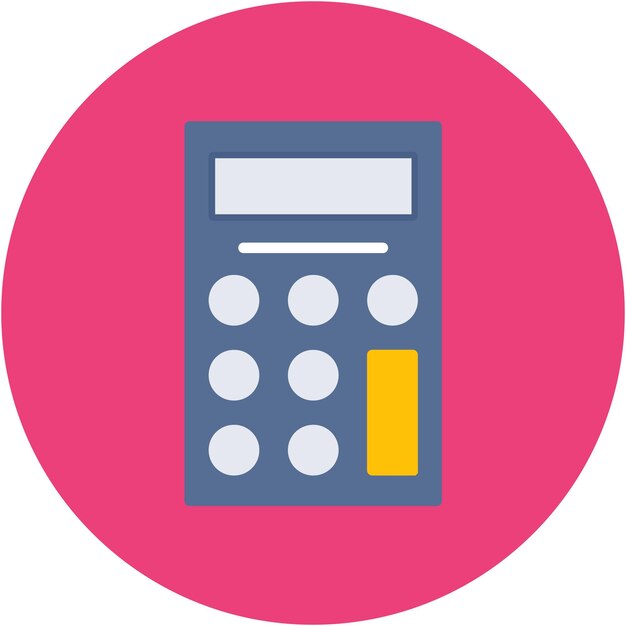 Vector calculator vector illustration style