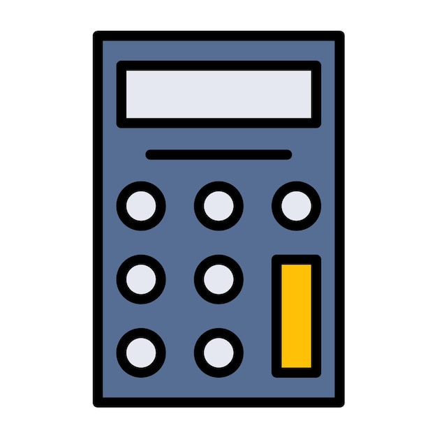 Calculator Vector Illustration Style