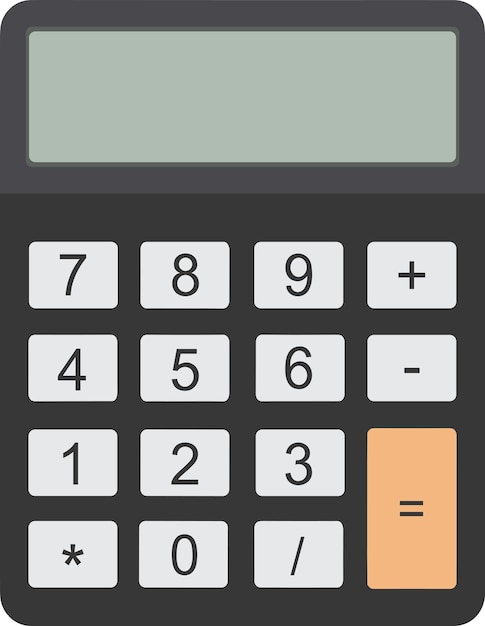 Calculator Vector Office calculator with color