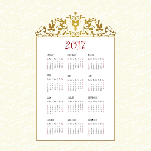 Calendar 2017