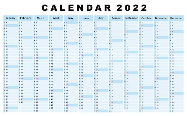 Календарь 2021 ежедневный планировщик событий векторная цветная иллюстрация