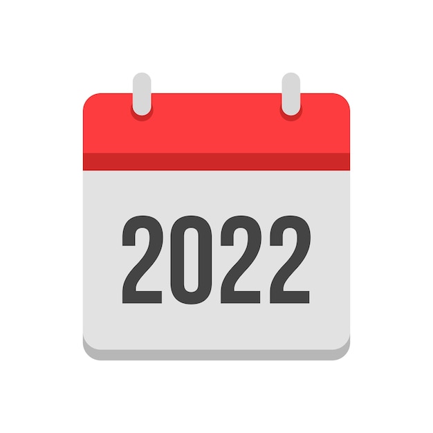 벡터 달력 2022