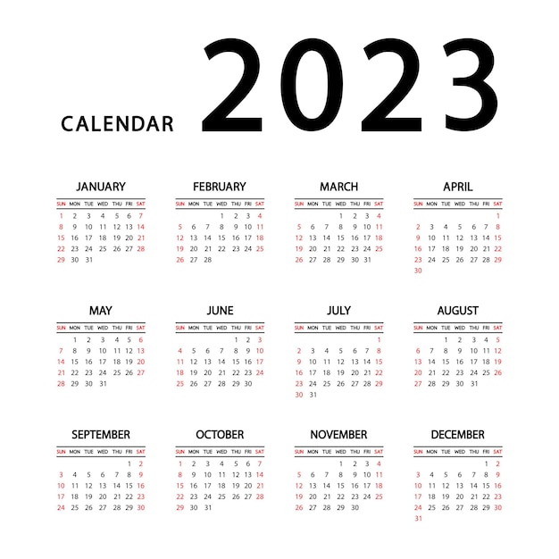 2023年カレンダー一覧 E START サーチ