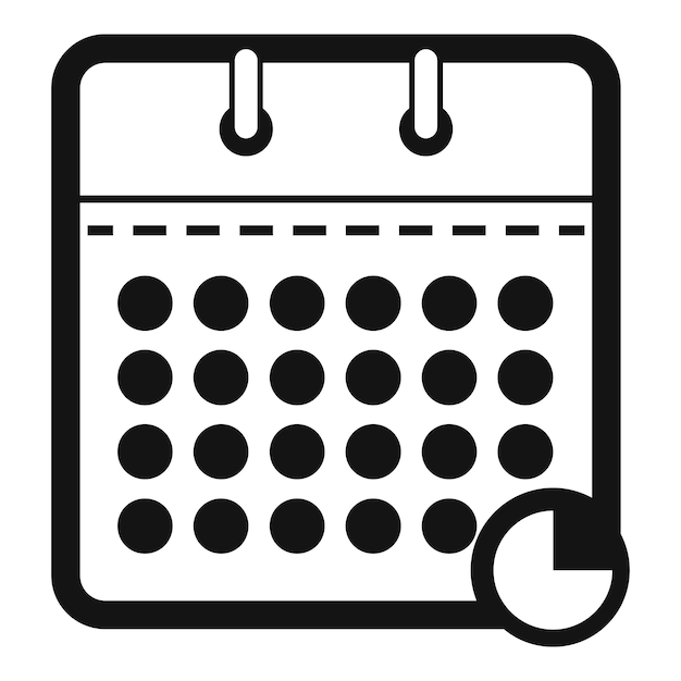 Calendar business icon Simple illustration of calendar business vector icon for web