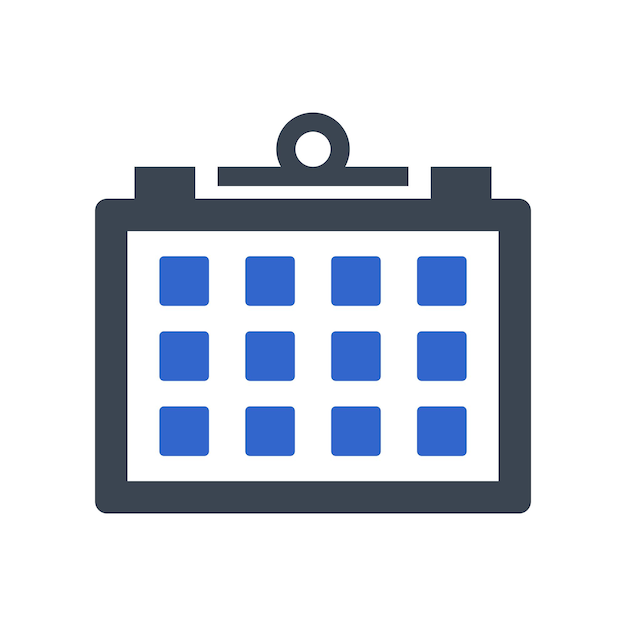 Calendar date icon