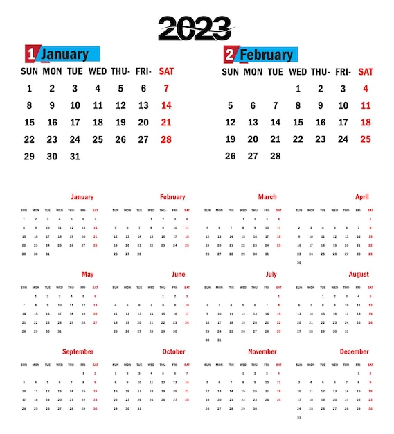 CALENDAR DESIGN 2023.