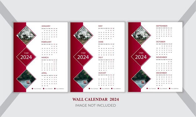 Calendar Design Template For 2024