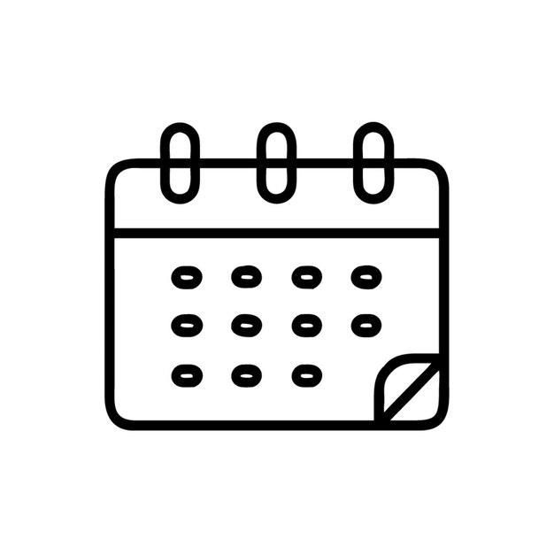 달력 아이콘 만화 터