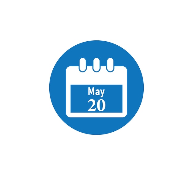 Calendar icon logo vector