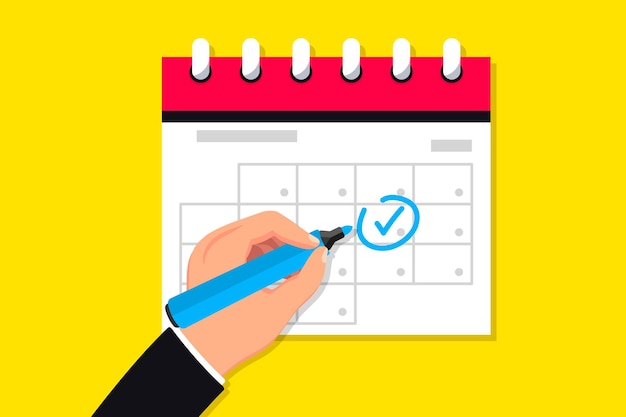Calendar icon mark the date schedule icon agenda symbol for your web site of app arm marks