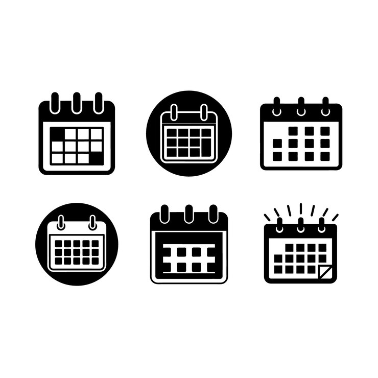 Calendar Icon Vector Graphic Design File