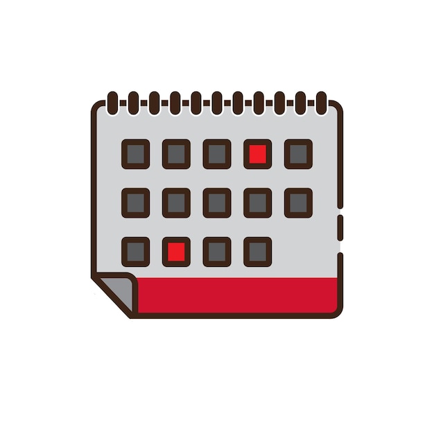 calendar icon vector logo illustration