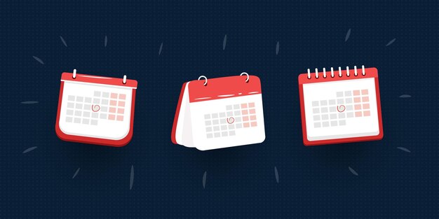 Calendar icons