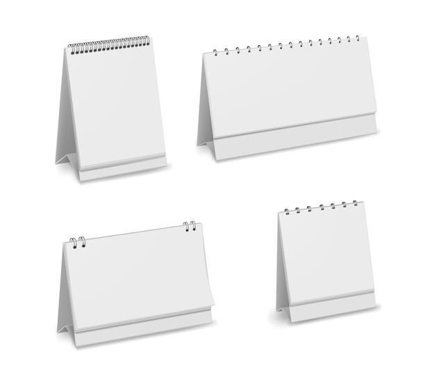 Vector calendar organisator notebook herinnering met spiraal