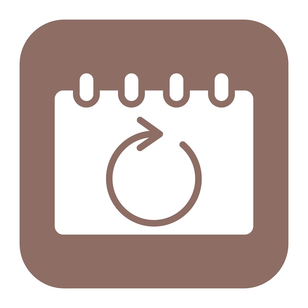 calendar sync icon vector image can be used for remote working