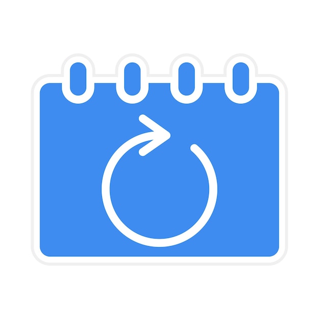 calendar sync icon vector image can be used for remote working