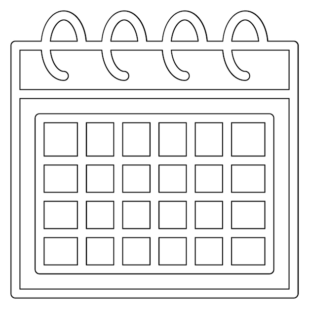 Vector calendar vector icoontje illustratie van business icoonset