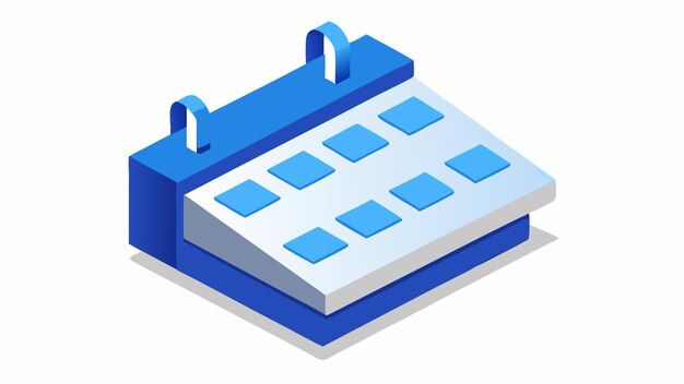 チェック アイコン 3 D レンダリング図付きのカレンダー