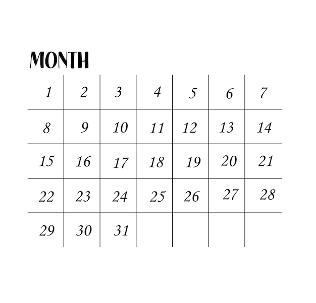 Premium Vector A calendar with the month of april on it
