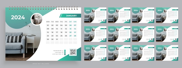 Vector a calendar with the word january on it