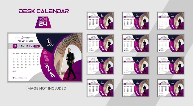 Calender design 2024desk calender designhappy new year calender